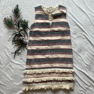Holding Horses Striped Fringe Dress